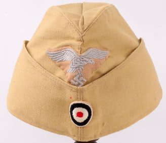 WWII GERMAN AFRIKAKORPS LUFTWAFFE OVERSEAS CAP