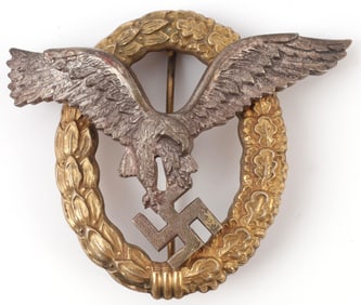 WWII GERMAN LUFTWAFFE PILOT OBSERVER BADGE