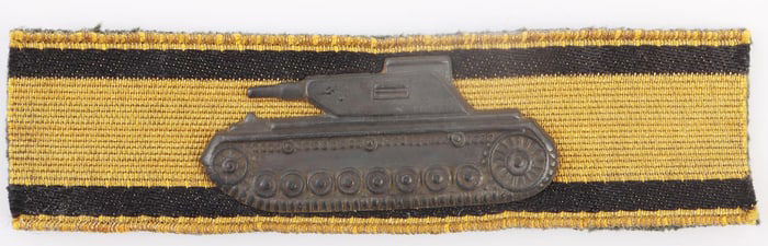 WWII GERMAN GOLD TANK DESTRUCTION BADGE