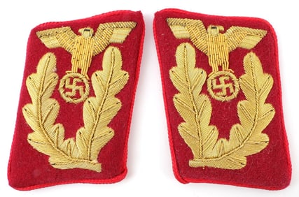 WWII GERMAN 3RD REICH SS GAULEITER COLLAR TAB SET