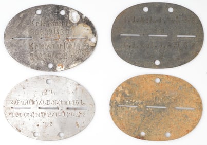 WWII GERMAN THIRD REICH DOG TAGS KRIEGSMARINE