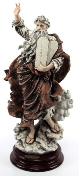 GIUSEPPI ARMANI LIMITED EDITION MOSES FIGURINE: 26 inch tall figurine made in Italy by G. Armani. Number 32 in a series of 5000. In new condition and being in it's original box.