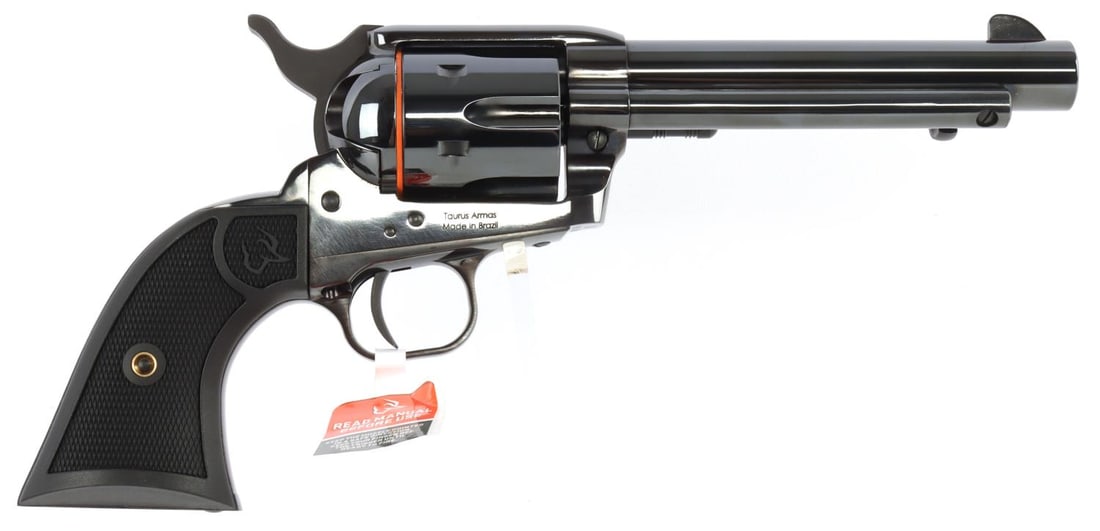 TAURUS DEPUTY .45 COLT 6 RDS REVOLVER NIB: New in box. 5.5-inch barrel length. FFL required for transfer. No international shipping. Know your state laws prior to bidding. Caliber: .45 Colt Serial #: 1M005686 This lot has a reserve.