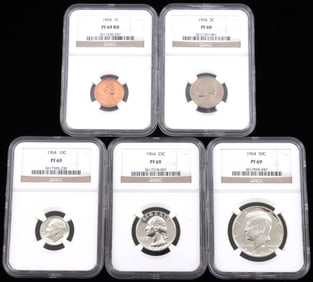 1964 U.S. PROOF SET NGC ENCAPSULATED PF 69 RD
