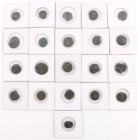 21 ANCIENT ROMAN BRONZE COIN LOT