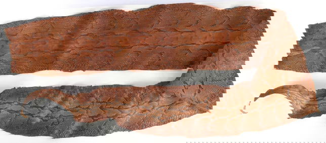 10 FOOT LONG CENTRAL AFRICAN ROCK PYTHON HIDE