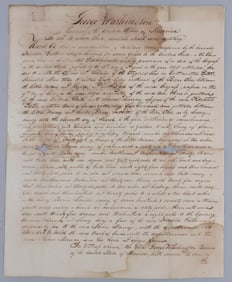 WASHINGTON LAND GRANT FOR HORATIO GATES