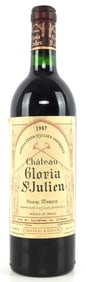 1987 CHATEAU GLORIEN ST JULIEN BORDEAUX BY MARTIN