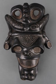 TAINO PRECOLUMBIAN EXOTIC HEAD TWO SPIRIT FORMS
