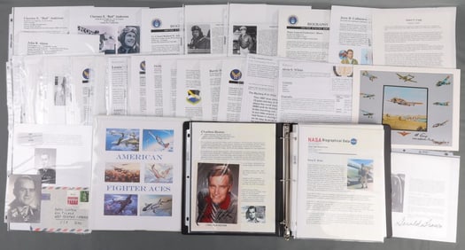 PILOT FOCUSED AUTOGRAPH FOLDERS 40+ SIGNATURES