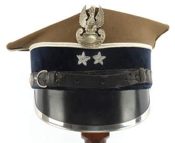 WWII POLISH ROGATYWKA PEAKED FIELD CAP WITH VISOR