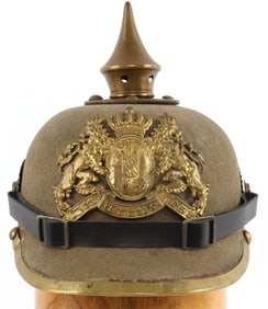 IMPERIAL GERMAN BAVARIAN FELT ERSATZ SPIKE HELMET