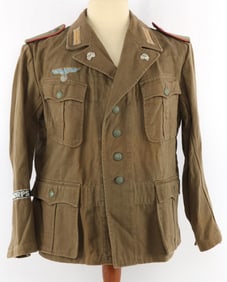 AFRIKA KORPS TROPICAL PANZER TUNIC SIZE MEDIUM