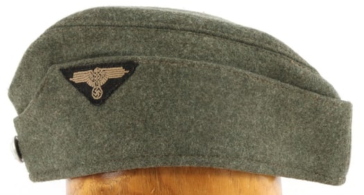 WWII GERMAN WAFFEN SS VT SIDE CAP WITH RZM LABEL