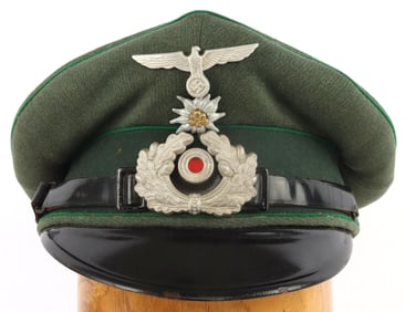WWII GERMAN THIRD REICH NCO MOUNTAIN TROOP VISOR