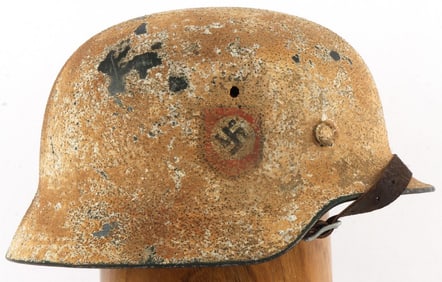 WWII GERMAN THIRD REICH M40 STAHLHELM DESERT CAMO