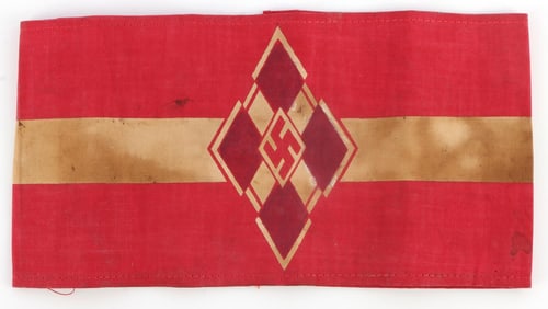 WWII LATVIAN HITLER YOUTH ARMBAND THIRD REICH