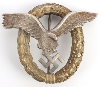 WWII GERMAN COMBINED PILOT OBSERVER BADGE
