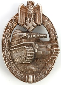 WWII GERMAN THIRD REICH PANZER ASSAULT BADGE