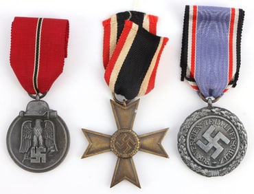 WWII GERMAN THIRD REICH MILITARY MEDAL LOT