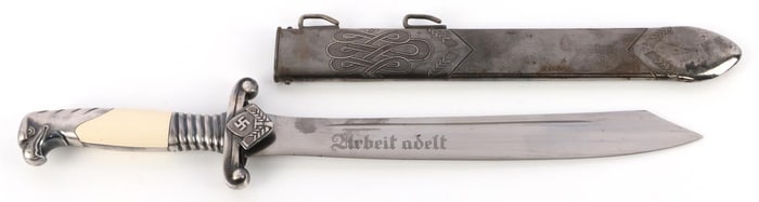 WWII GERMAN REICH MODEL 37 RAD LEADER HEWER DAGGER