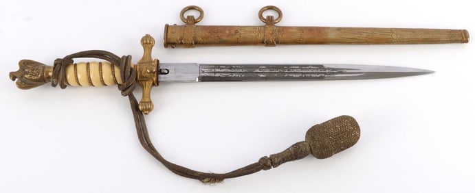 WWII THIRD REICH KRIEGSMARINE PRESENTATION DAGGER