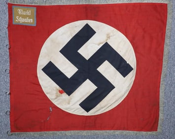 WWII GERMAN THIRD REICH NSDAP SWASTIKA BANNER