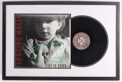 LIFE IS GOOD ALBUM SIGNED BY BAND FLOGGING MOLLY