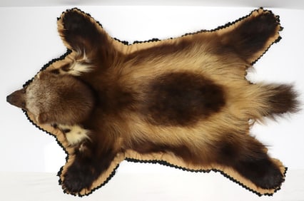 WOLVERINE FULL SKIN RUG 43 X 20 INCHES