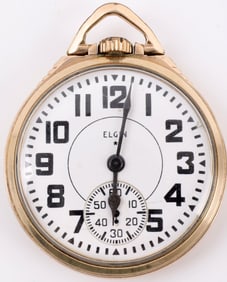 ELGIN POCKET WATCH B W RAYMOND GRADE 478 10KT GF