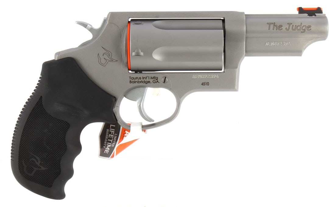 TAURUS JUDGE TORO SS 45 COLT 410 BORE 2 INCH NIB: New in box. Taurus Judge T.O.R.O SS, 45 Colt/410 Bore Caliber. 5 round capacity. Barrel length 3 inches. SKU: 2-4410P39T. FFL required for transfer. No international shipping. Know your state laws pri