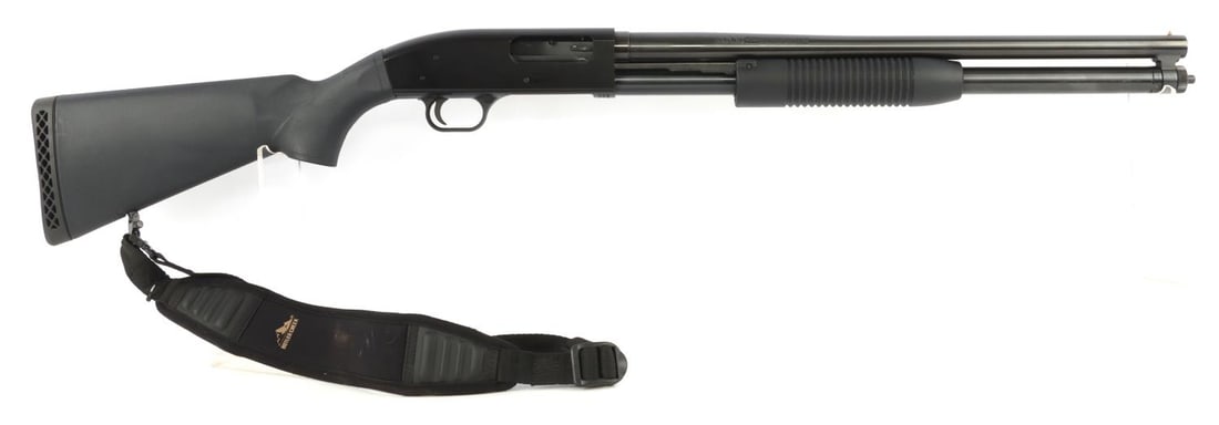 MAVERICK ARMS MODEL 88 12GA PUMP ACTION SHOTGUN: In good, used condition. Synthetic stock. 21-inch barrel. 3-inch chamber. Front bead sight. Textured rubber buttplate. Shoulder strap. No international shipping. FFL required for transfer. Know your s