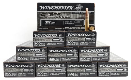 200 RDS WINCHESTER 300 BLK 200 GR OPEN TIP RANGE