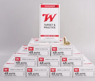 500 RDS WINCHESTER 45 AUTO 230 GR FMJ AMMO