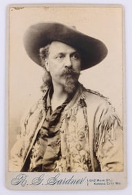 BUFFALO BILL CABINET PHOTO RG GARDNER KANSAS CITY