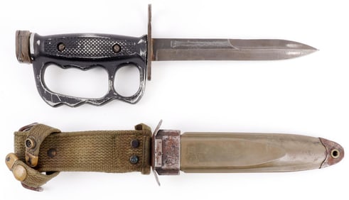 VIETNAM M7 FIGHTING KNUCKLE DUSTER BAYONET KNIFE