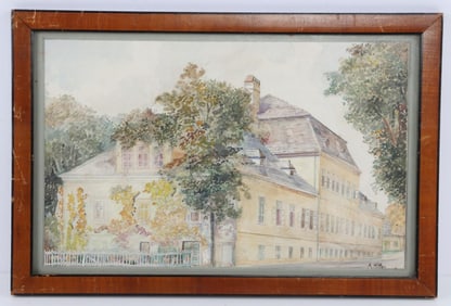 HITLER PAINTING OF BEETHOVENS HOME ALTENBERG STAMP
