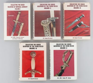 LOT SIGNED 1ST ED WEAPONS OF THIRD REICH VOLS I-V