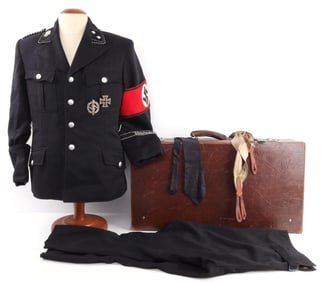 WWII GERMAN OBERSCHARFUHRER SS OFFICER UNIFORM
