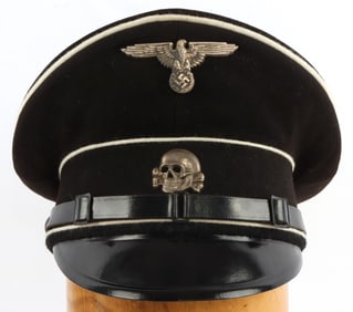 WWII GERMAN THIRD REICH SS OFFICER VISOR