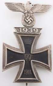 WWII GERMAN FIRST CLASS IRON CROSS 1939 SPANGE