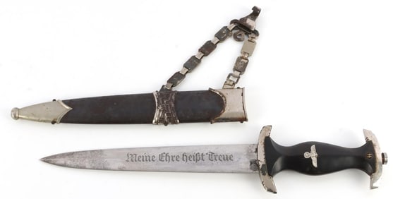 WWII GERMAN REICH CHAINED SS HONOR DAGGER