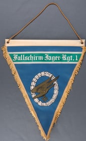 WWII GERMAN FALLSCHIRMJAGER REGIMENT 1 PENNANT