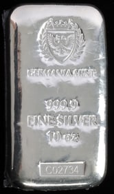 GERMANIA MINT 10 OZT OUNCE .999 FINE SILVER BAR