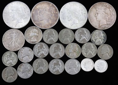 $5.75 FACE VALUE 90% SILVER US COIN LOT