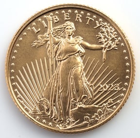 2023 GOLD 1/10 OZT OUNCE AMERICAN EAGLE BU COIN