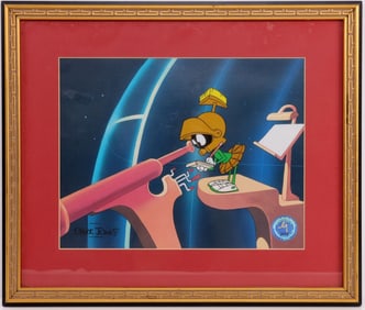 ANIMATION CEL FEATURING MARVIN THE MARTIAN COA