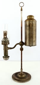 1870S KEROSENE DESK LAMP GERMAN STUDENT LAMP CO