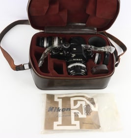 NIKON PHOTOMIC MODEL F CAMERA WITH CARRYING CASE