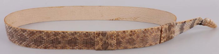 DIAMONDBACK RATTLESNAKE HAT BAND WITH RATTLE